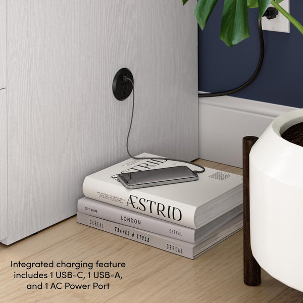 59W Full Murphy Cabinet Bed with Pullout Drawer and Mattress