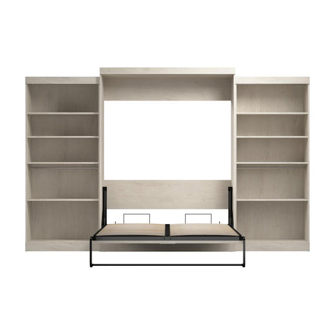 Queen Murphy Bed with 2 Shelving Units (137W)