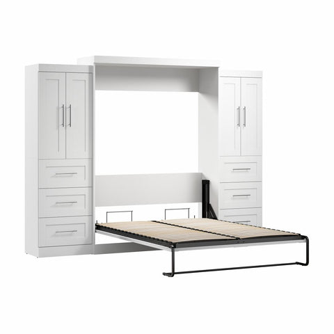 Queen Murphy Bed with Closet Storage Cabinets (115W)