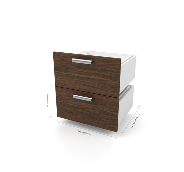 Full Murphy Bed with Nightstand and Floating Shelves (79W)