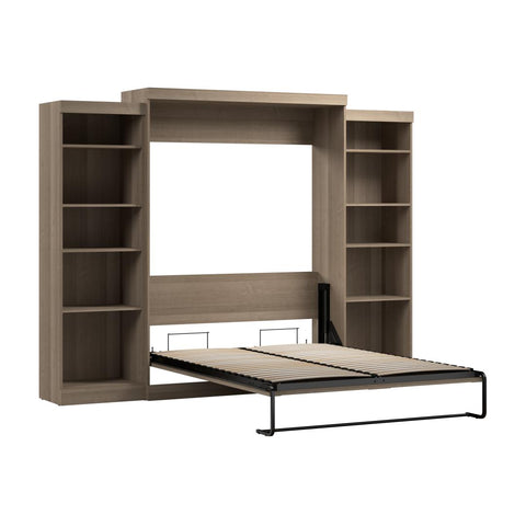 Queen Murphy Bed and 2 Shelving Units (115W)