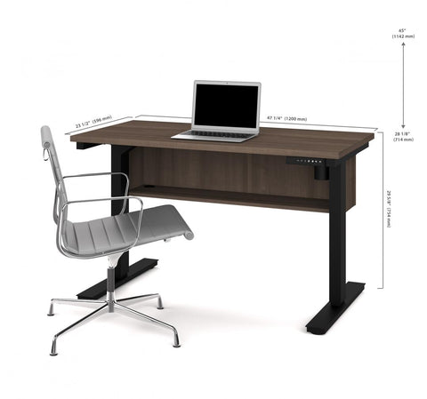 2-Piece set including a 24” x 48” standing desk and a credenza
