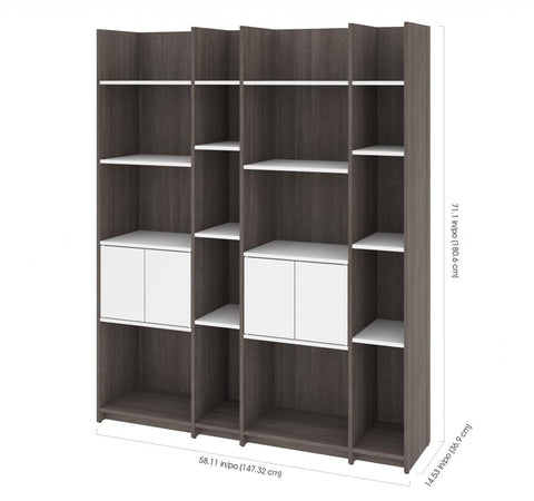 58“ Set of shelving units