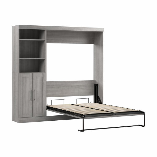Full Murphy Bed and Closet Organizer with Doors (84W)