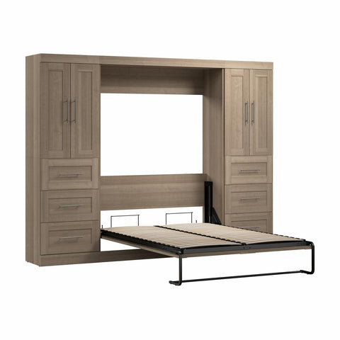 Full Murphy Bed with Closet Storage Cabinets (109W)