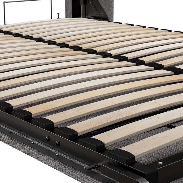 Queen Murphy Bed and Closet Organizer with Drawers (90W)