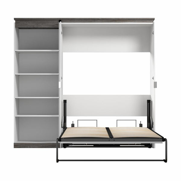 Full Murphy Bed with Shelves (91W)