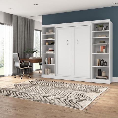 Full Murphy Bed and 2 Closet Organizers (109W)