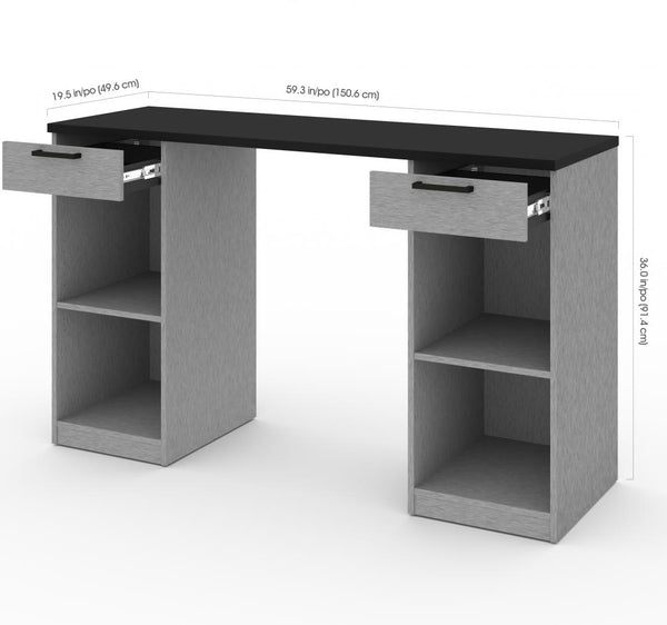 4-Piece Set with 2-Drawer Workbench and Large Storage Cabinets