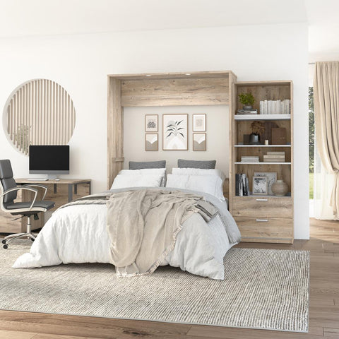 Queen Murphy Bed with Closet Organizer (95W)