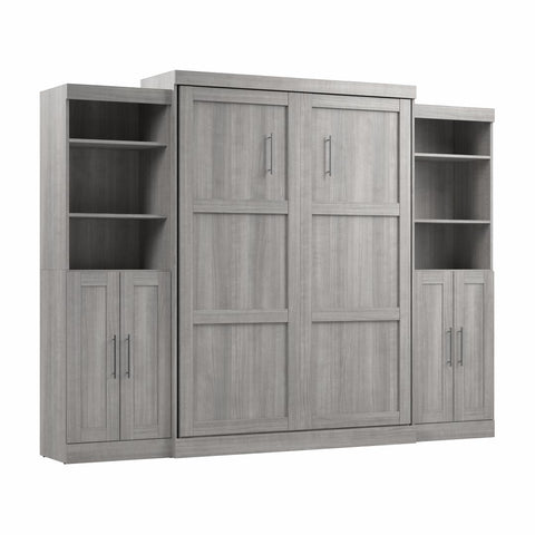 Queen Murphy Bed with Closet Storage Organizers (115W)