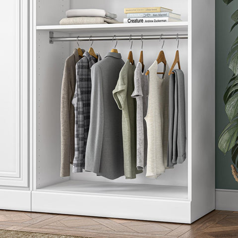 Traditional Small Closet System with Shelves, 36W x 19D