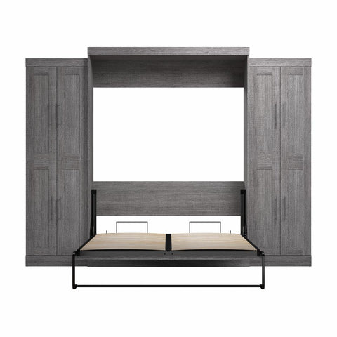 Queen Murphy Bed with Storage Cabinets (115W)