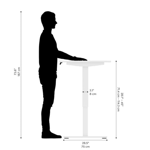 60W x 30D Electric Standing Desk