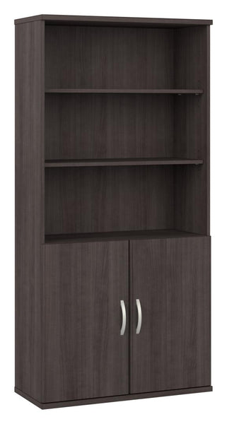 Tall 5 Shelf Bookcase with Doors