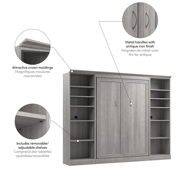 Full Murphy Bed and 2 Closet Organizers (109W)