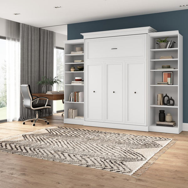 Queen Murphy Bed and 2 Closet Organizers (115W)