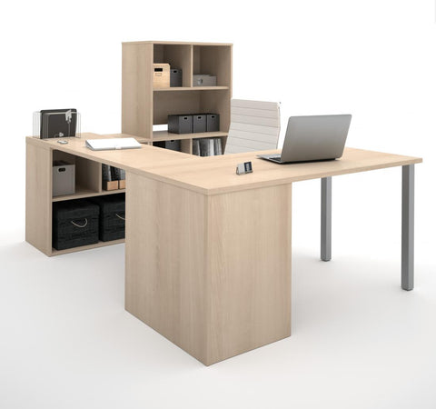 U-Shaped Executive Desk with Hutch