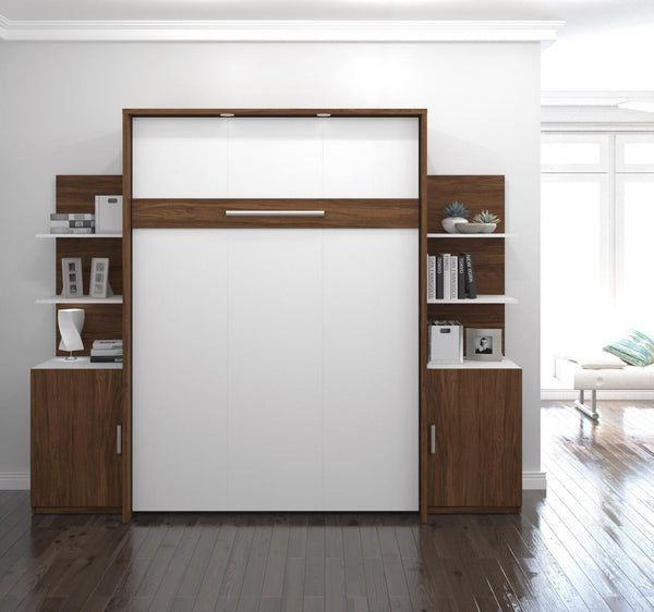 Full Murphy Bed with Floating Shelves (98W)