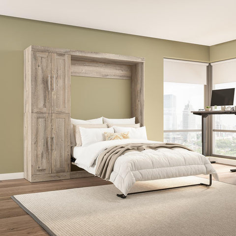 Full Murphy Bed with Closet Organizer (84W)