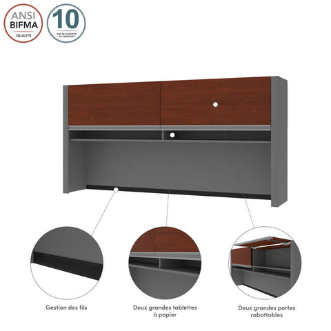 71W Hutch for Narrow Desk Shell