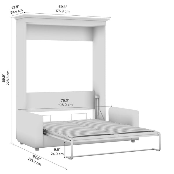 Queen Murphy Bed with Sofa (78W)
