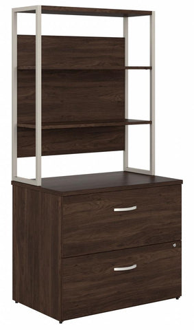 2 Drawer Lateral File Cabinet with Shelves