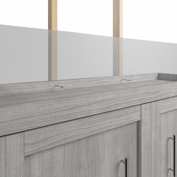 Queen Murphy Bed with Closet Storage Organizers (115W)