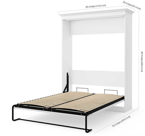 Queen Murphy Bed with Storage and Desk