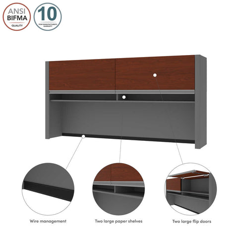 71W Hutch for Narrow Desk Shell