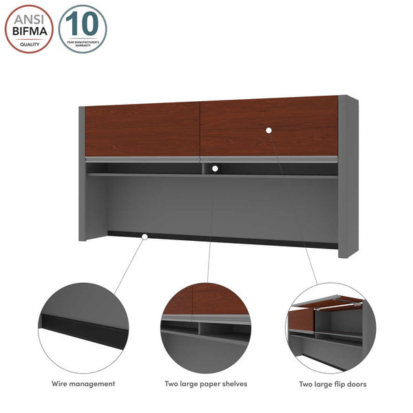 71W Hutch for Narrow Desk Shell