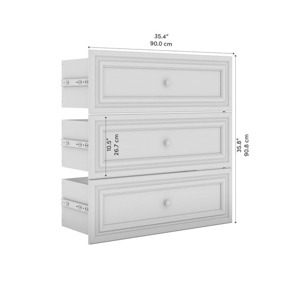 Traditional Drawers (3) Set, 36W