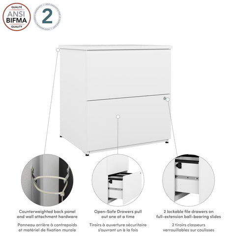 2 Drawer Lateral File Cabinet