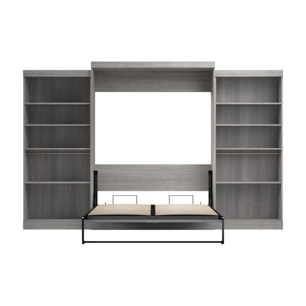 Queen Murphy Bed with 2 Shelving Units (137W)