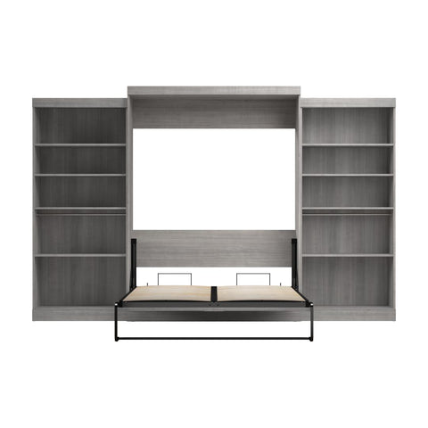 Queen Murphy Bed with 2 Shelving Units (137W)