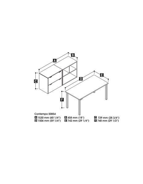 Table Desk and a Credenza