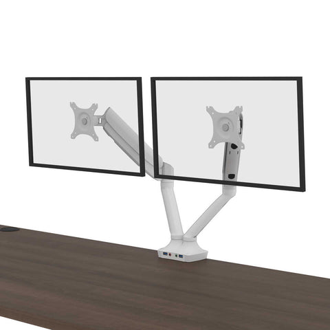 72W x 30D Standing Desk with Dual Monitor Arm