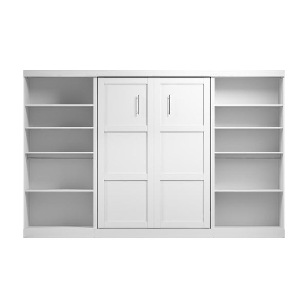 Full Murphy Bed with 2 Shelving Units (131W)