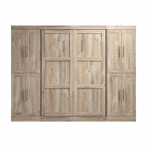 Full Murphy Bed with Storage Cabinets (109W)