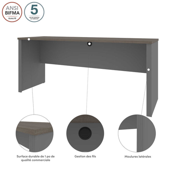 72W Narrow Desk Shell
