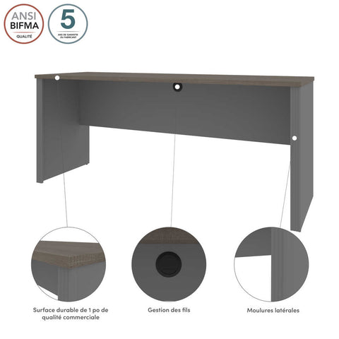 72W Narrow Desk Shell
