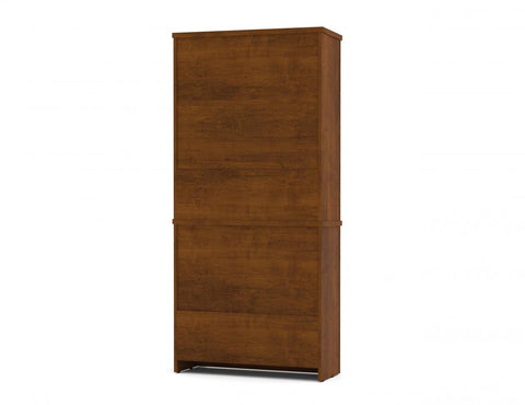 U-Shaped Executive Desk with Hutch, a Lateral File Cabinet, and a Bookcase