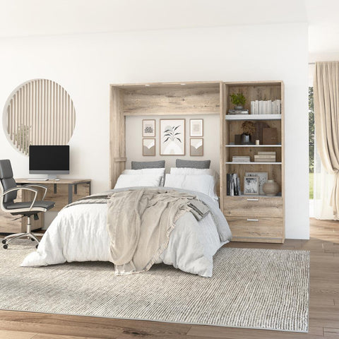 Full Murphy Bed with Closet Organizer (89W)