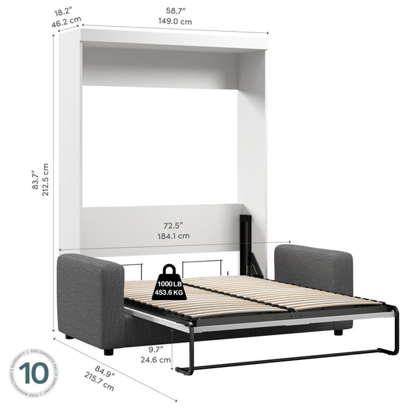Full Murphy Bed with Sofa (73W)