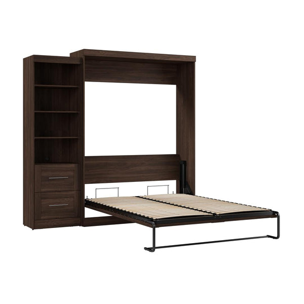 90W Queen Size Murphy Bed with Pull-Out Desk