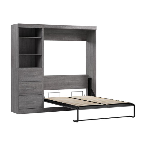 Full Murphy Bed and Closet Organizer with Drawers (84W)