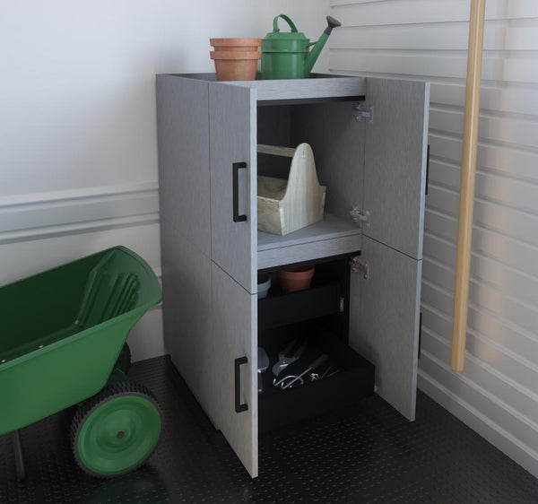 3-Piece Set: two Stackable Storage Cabinets and one 2-Drawer Set