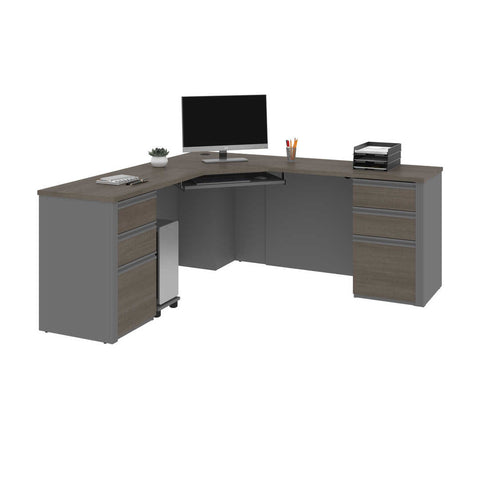 72W Corner Desk with Pedestal