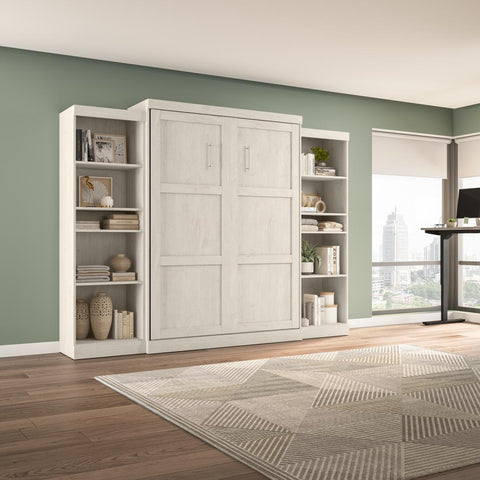 Queen Murphy Bed and 2 Shelving Units (115W)