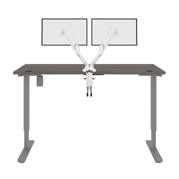60W x 30D Standing Desk with Dual Monitor Arm